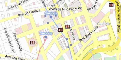 Stadtplan Teatro Municipal  Rio de Janeiro